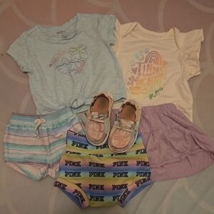 Colorful Baby Clothing Set with Shoes